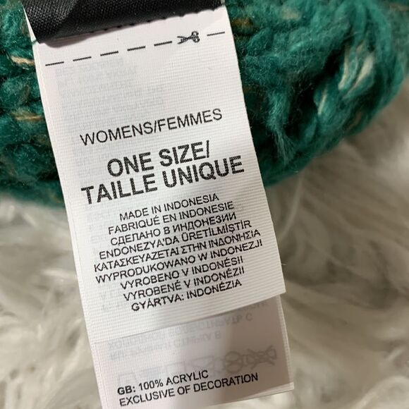 THE NORTH Face Rhodina beanie chunky knit foldover NWOT women’s one size - Picture 4 of 7